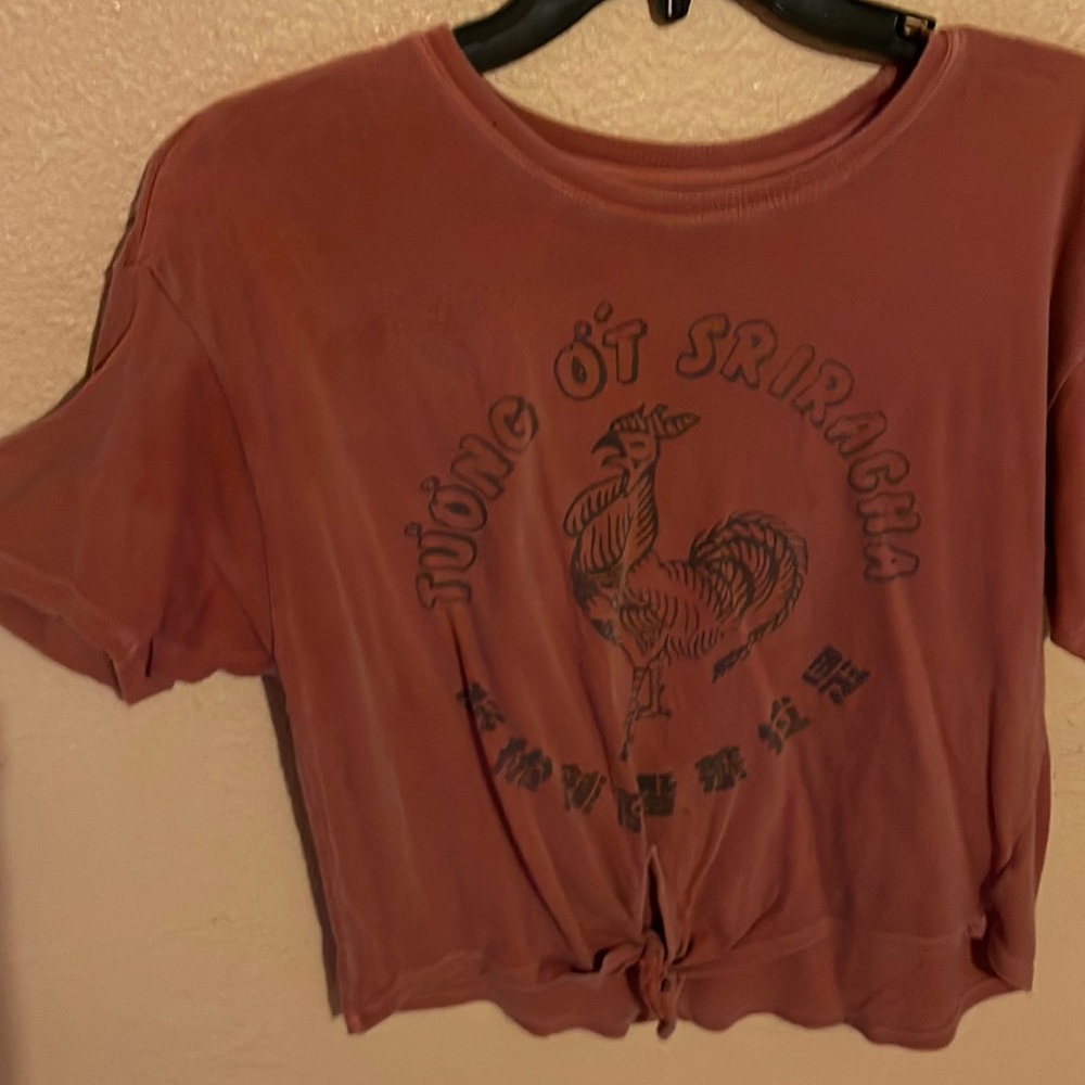 American Eagle Siracha Rooster shirt